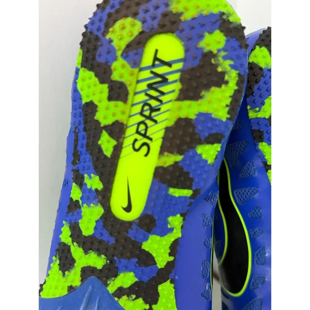 Nike Zoom Rival s 8 Track Spikes Mens Size 13 Blue Lime Running Spring Shoes